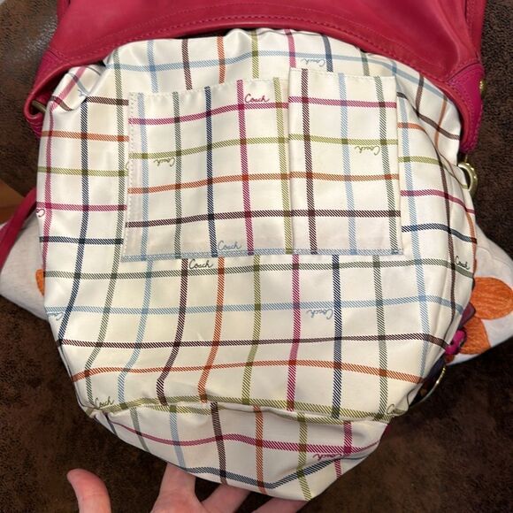 COACH BLEECKER XL HOBO 11423 BURNISHED LEATHER BRASS BUCKLE HANGTAG FUSCIA LNC! - Picture 17 of 17